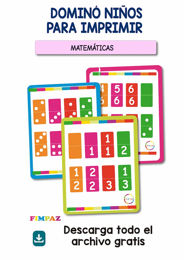 fichas de domino para imprimir