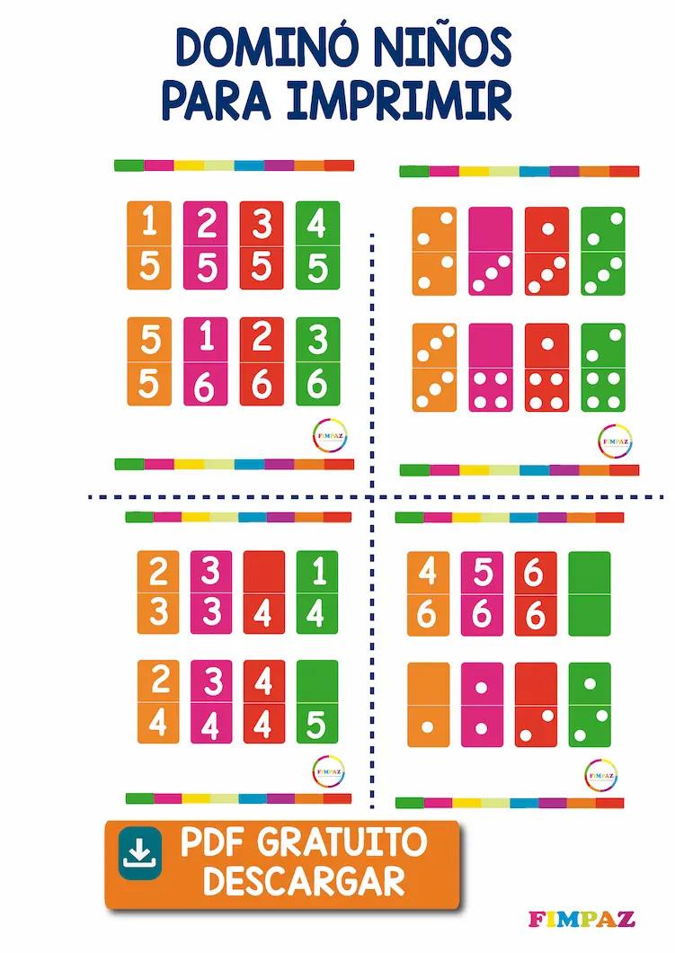 imprimir fichas de domino