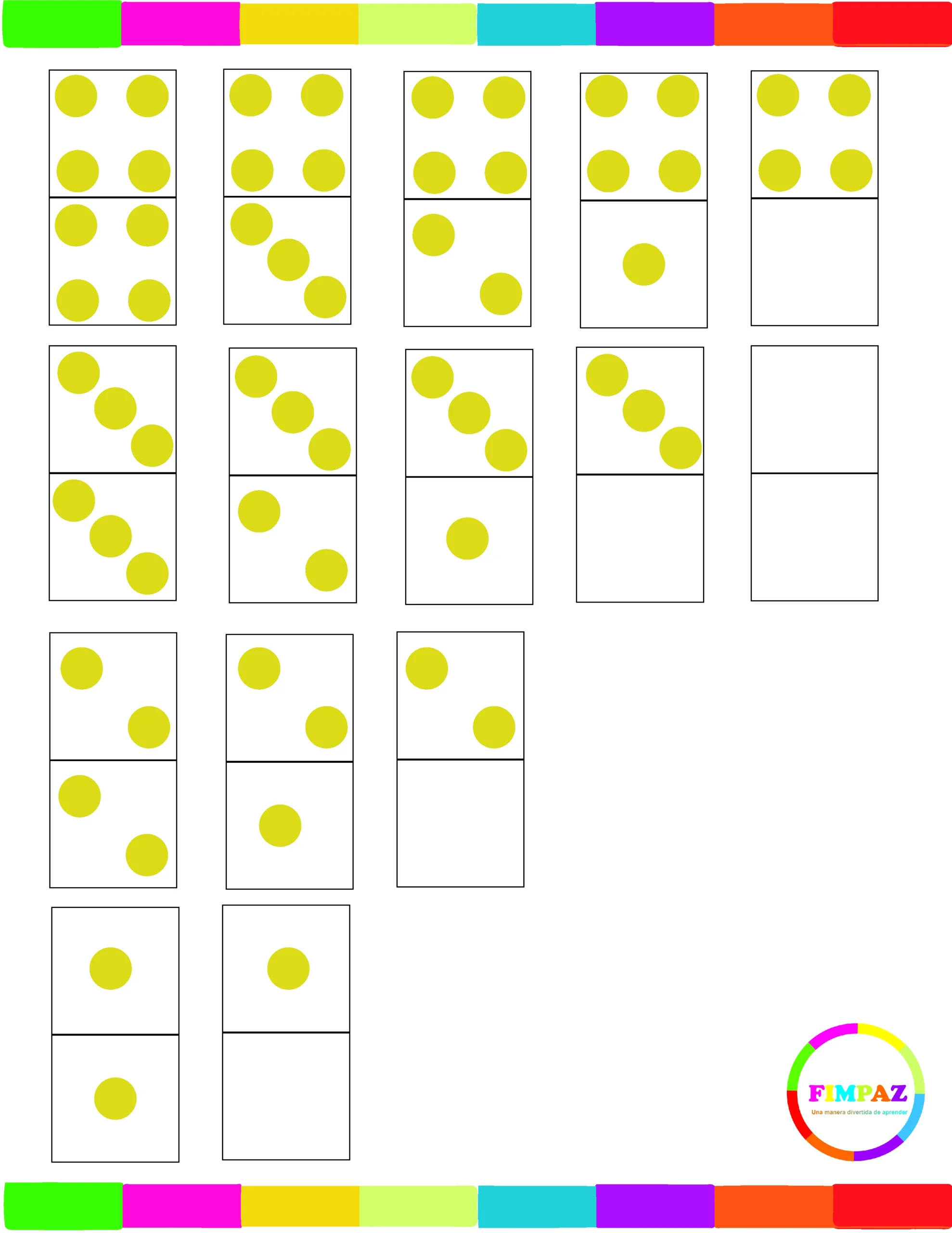 domino para niños para imprimir