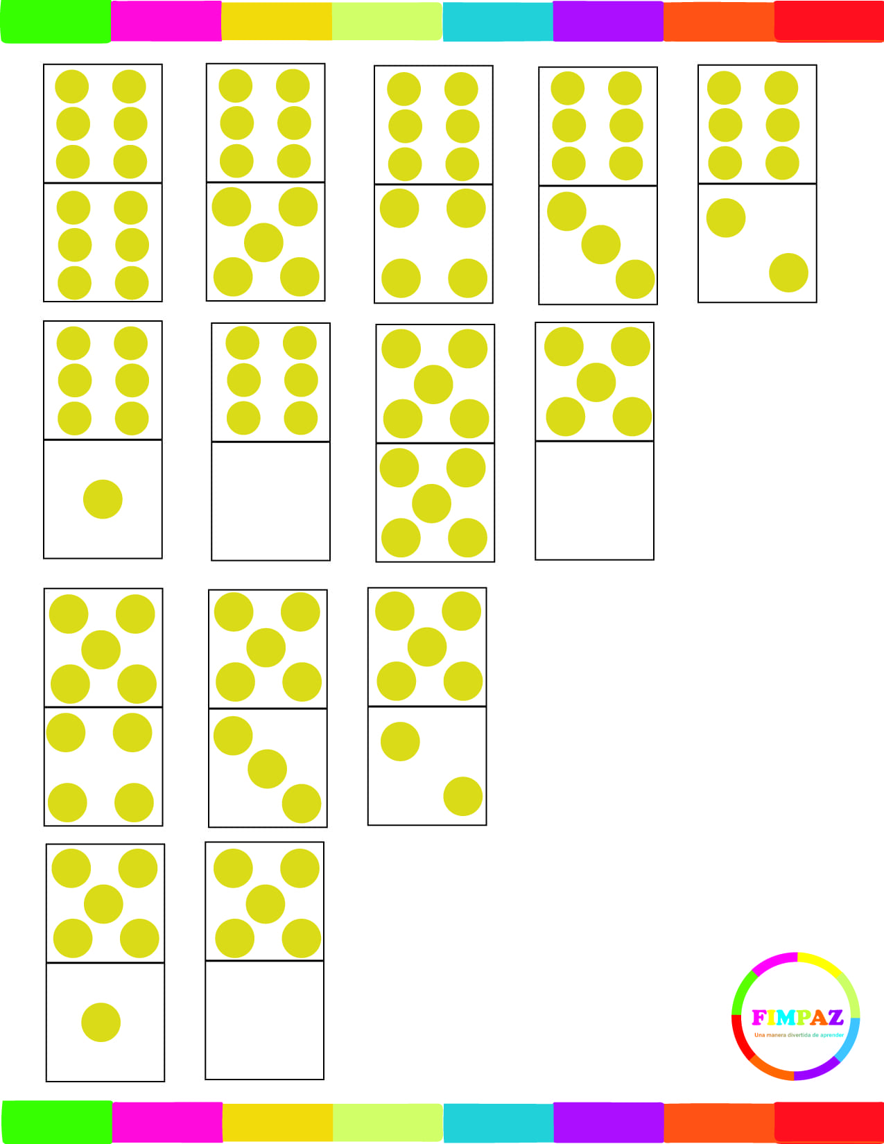 domino para imprimir