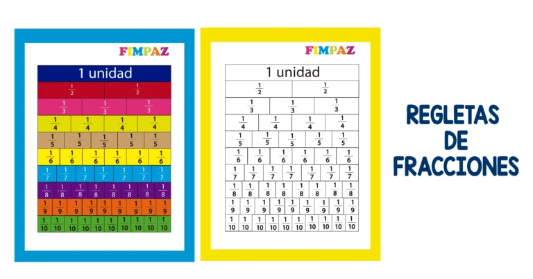 regletas de fracciones para imprimir