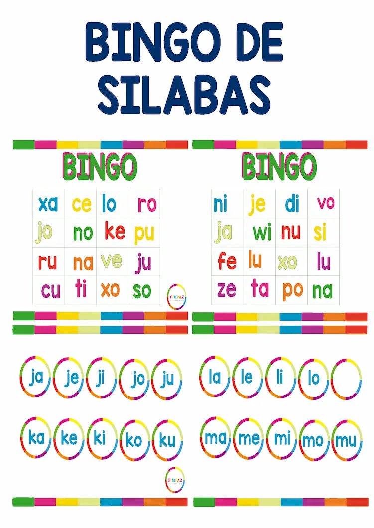 loteria silabas 