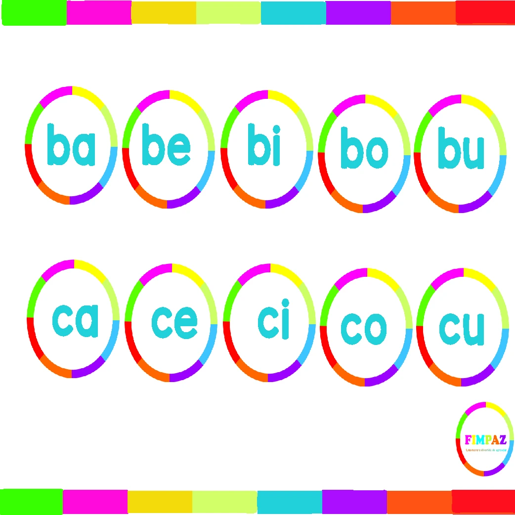 Bingo de sílabas Recurso visual educativo para trabajar lectura inicial en ambientes escolares o terapéuticos.