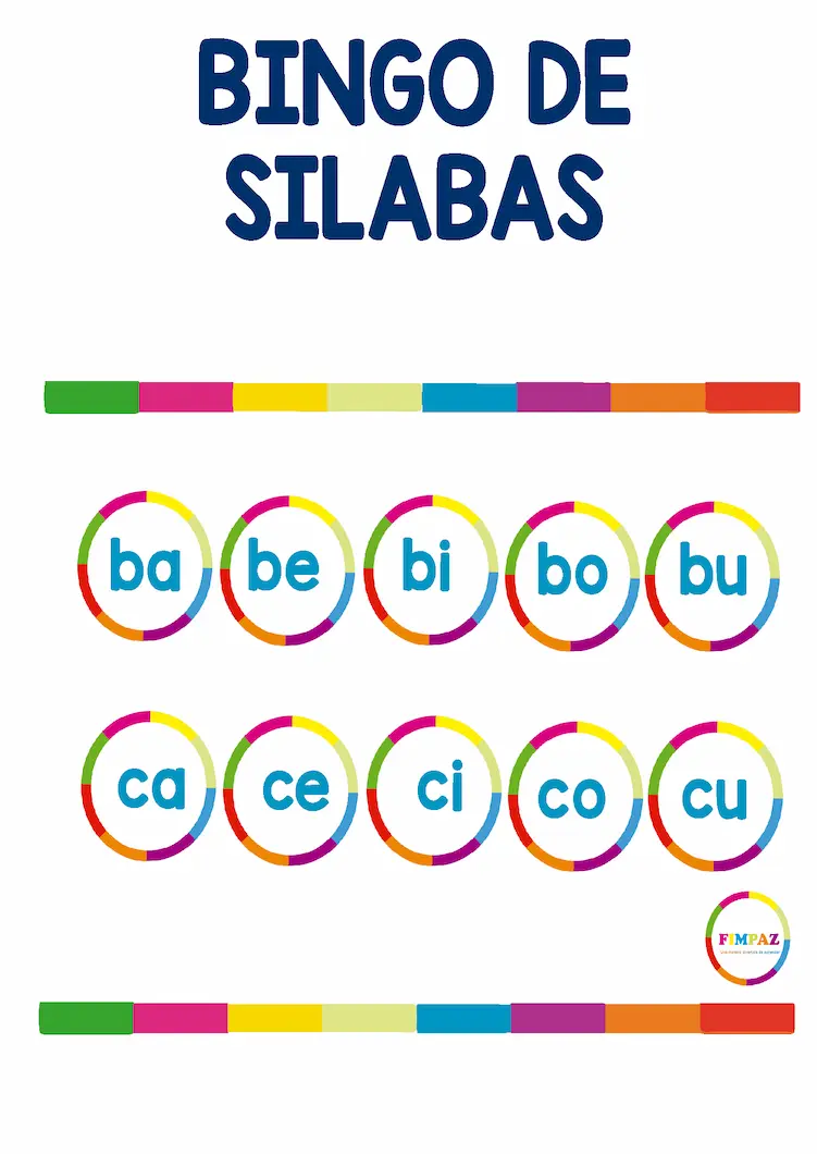 bingo silabas pdf
