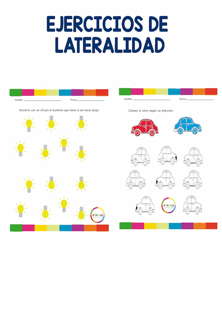 ejercicios de lateralidad izquierda derecha