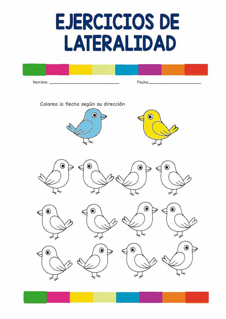 lateralidad ejercicios de izquierda y derecha para imprimir