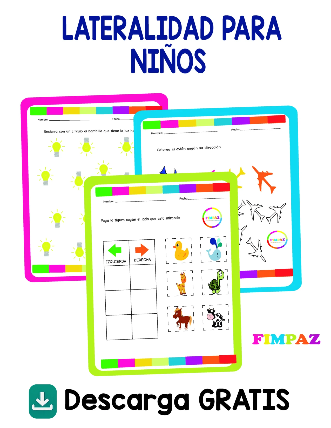 lateralidad actividades para imprimir