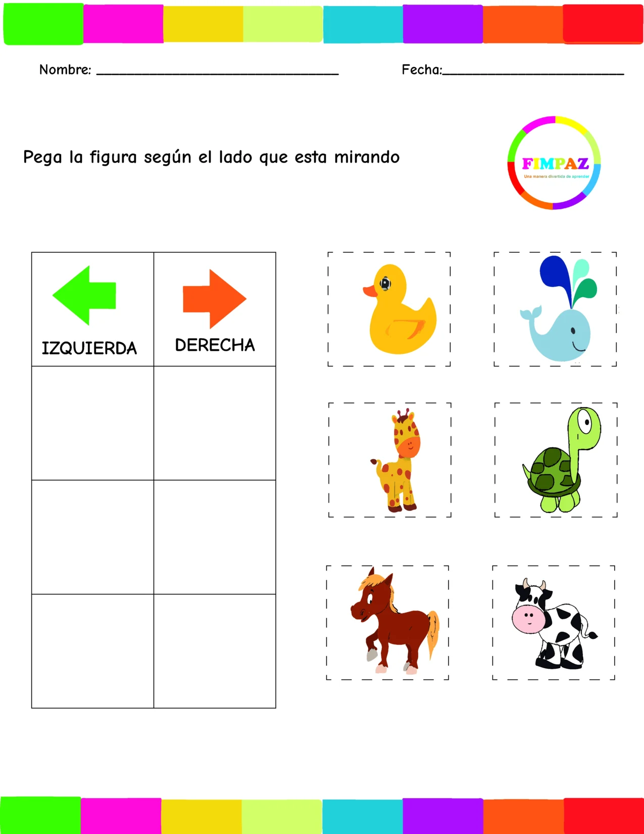 lateralidad ejercicios de izquierda y derecha para imprimir