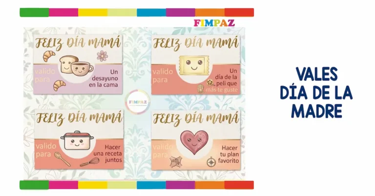 VALES IMPRIMIBLES PARA EL DIA DE LA MADRE