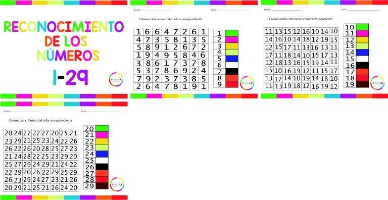 Lee más sobre el artículo RECONOCIMIENTO DE LOS NÚMEROS DEL  1 AL 29
