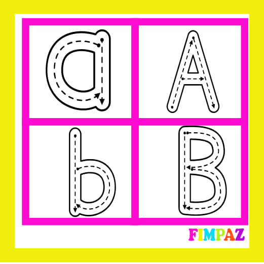 Abecedario Letras para Trazar Preescolar