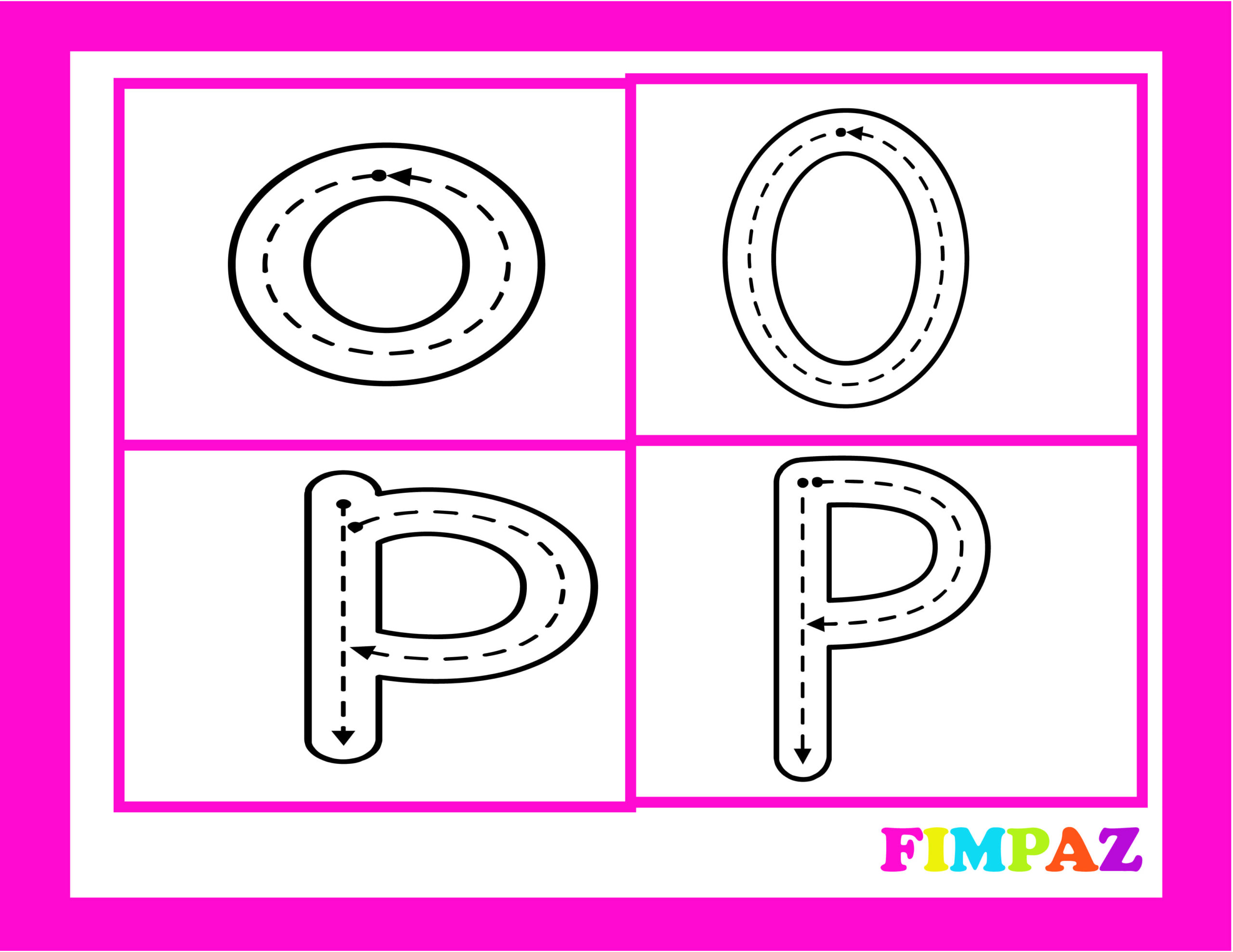 abecedario letras para trazar preescolar