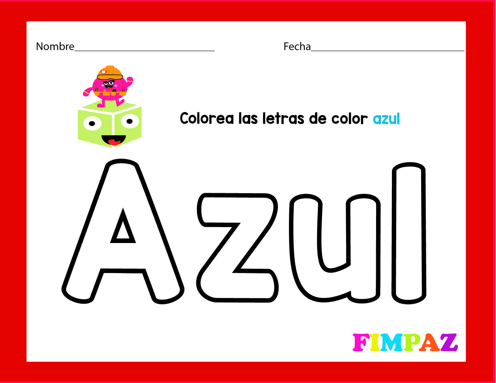Ejercicios para trabajar clos colores en preescolar