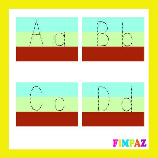 ABECEDARIO PARA TRAZAR PREESCOLAR