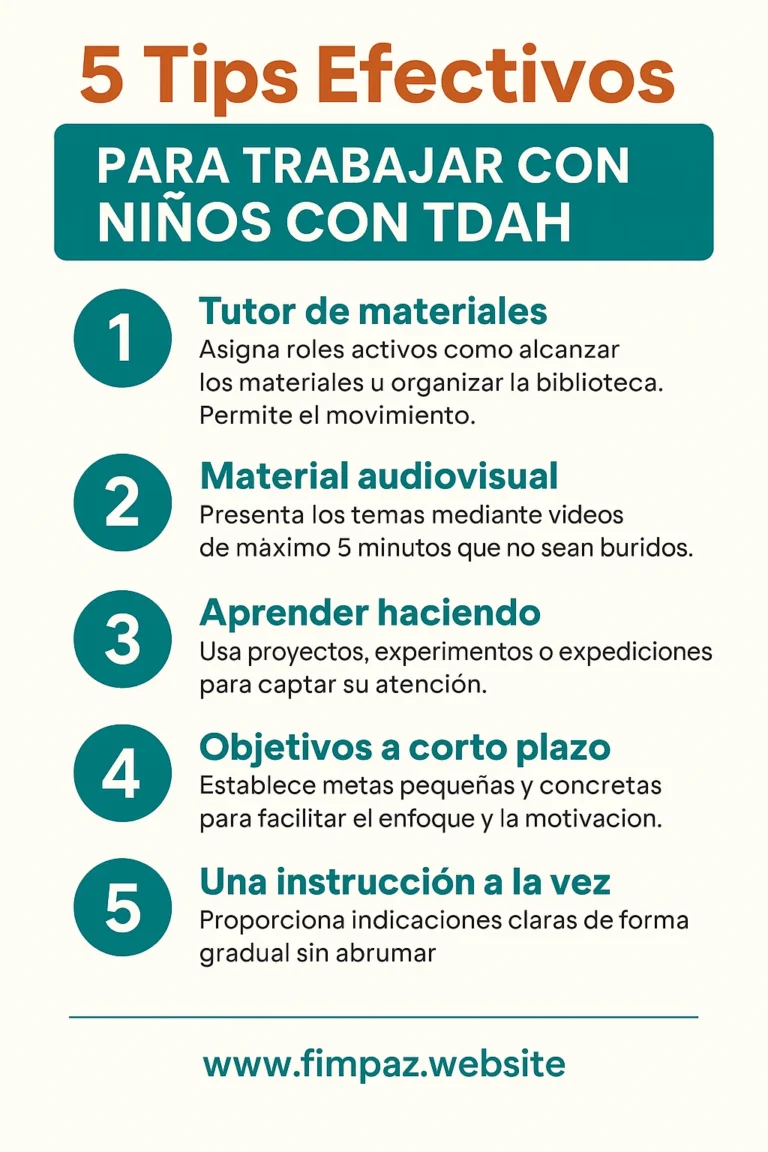Lee más sobre el artículo 5 TIPS EFECTIVOS PARA TRABAJAR CON NIÑOS CON TDAH EN EL AULA Y EN CASA