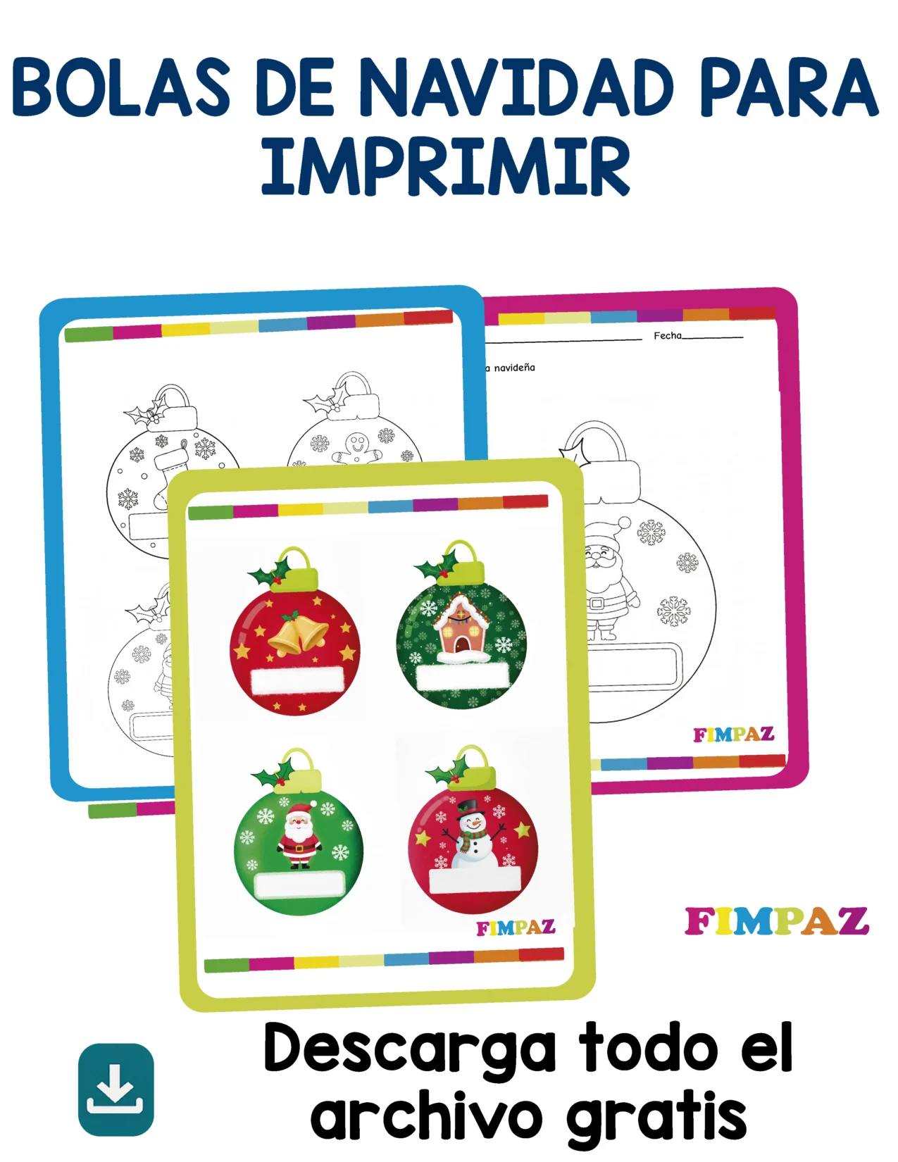BOLAS DE NAVIDAD PARA IMPRIMIR