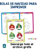 🎄 BOLAS DE NAVIDAD PARA IMPRIMIR Y COLOREAR – PDF GRATIS PARA NIÑOS
