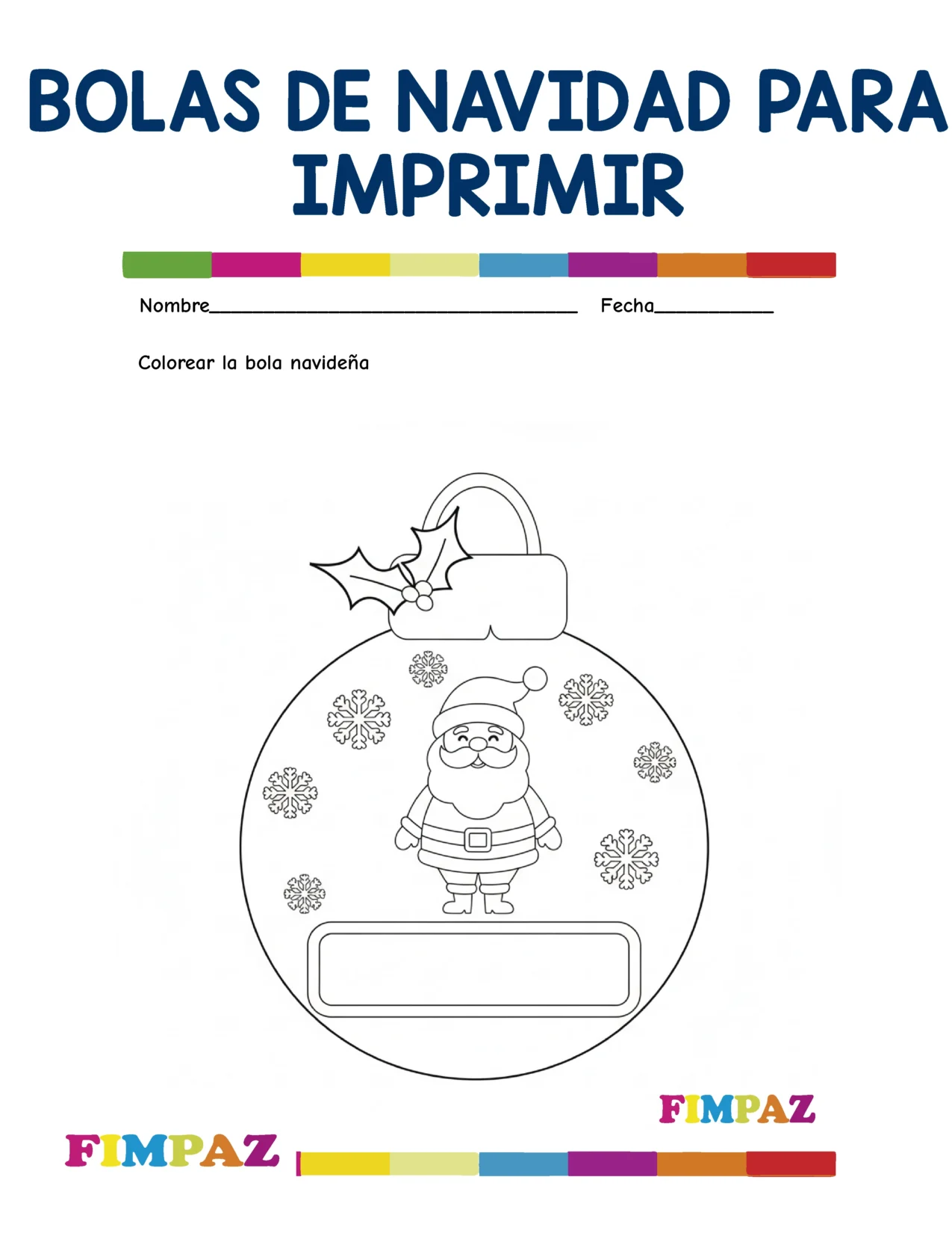 BOLAS DE NAVIDAD PARA IMPRIMIR