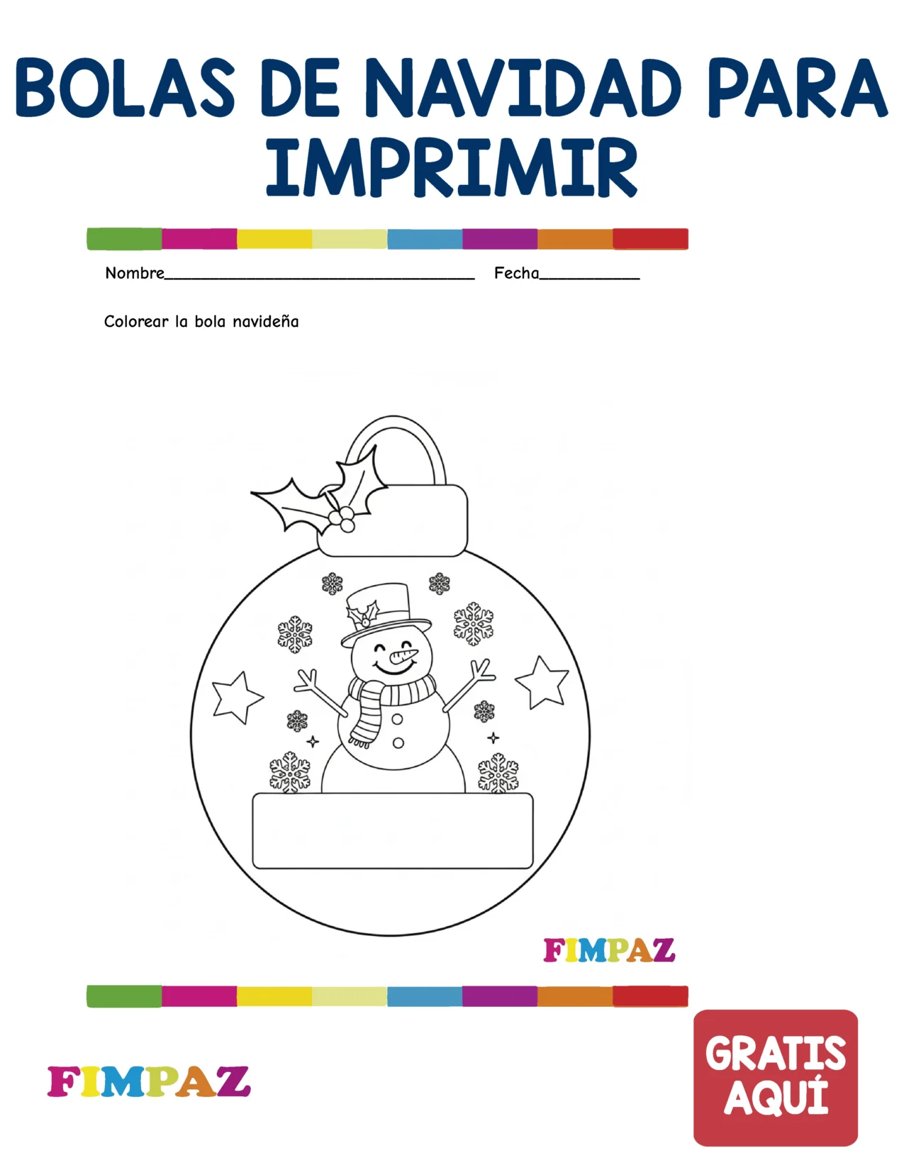 BOLAS DE NAVIDAD PARA IMPRIMIR