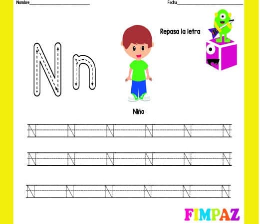 EJERCICIOS DE CALIGRAFÍA PARA NIÑOS