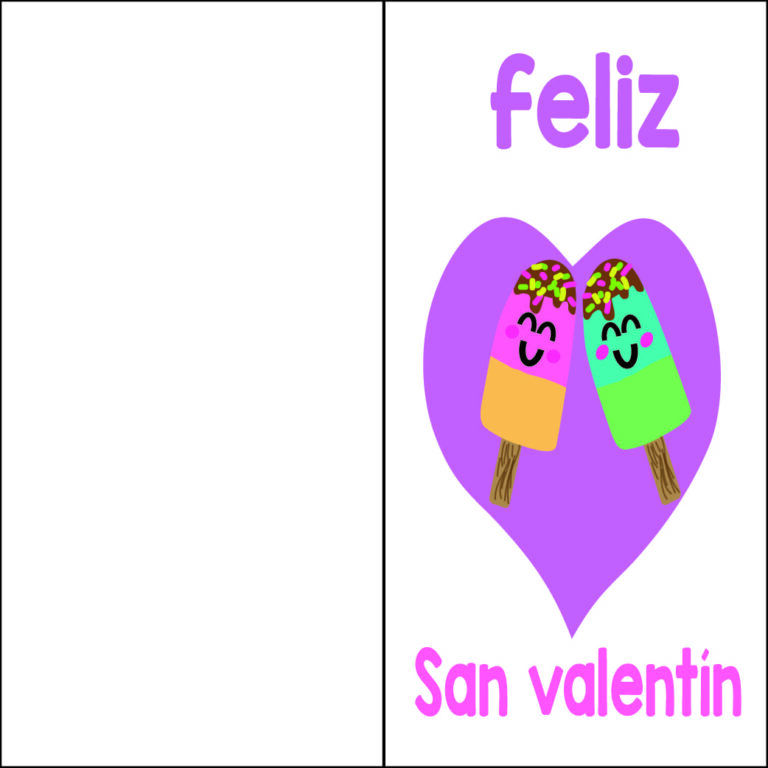 TARJETAS DE SAN VALENTÍN PARA NIÑOS PARA IMPRIMIR