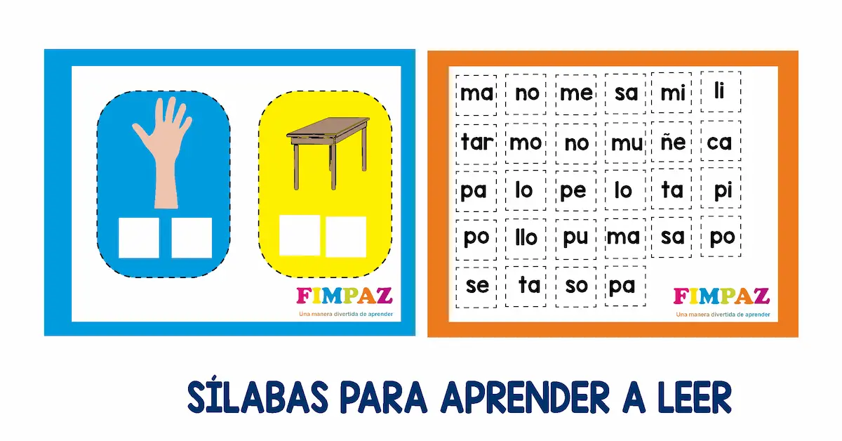 CUADERNILLO DE SÍLABAS PARA APRENDER A LEER