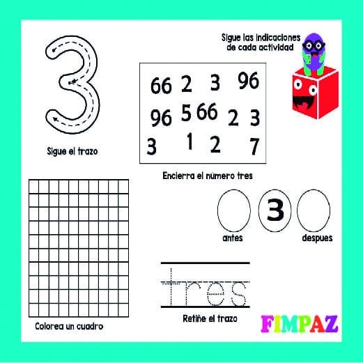 LOS NUMEROS DEL 1 AL 100