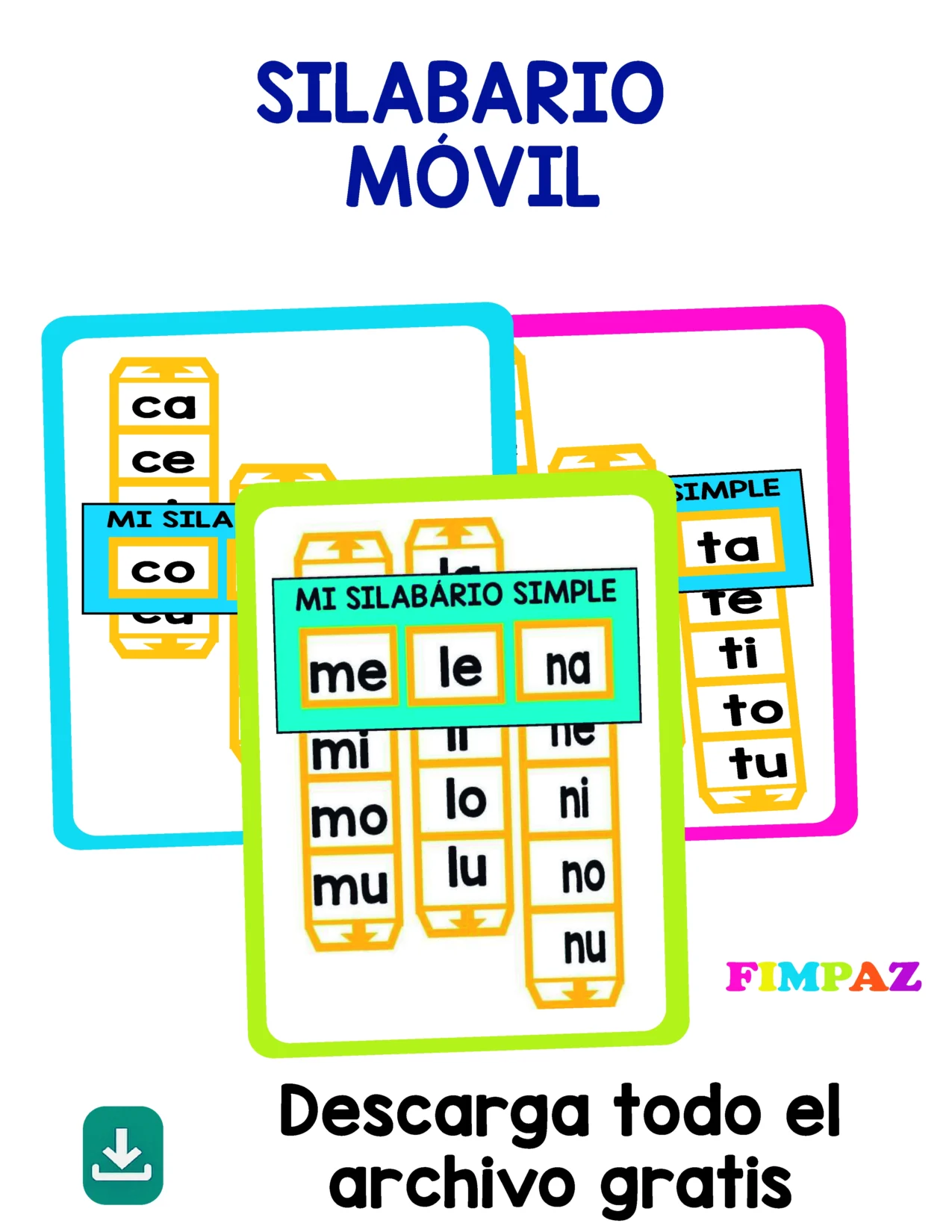 silabario movil para imprimir