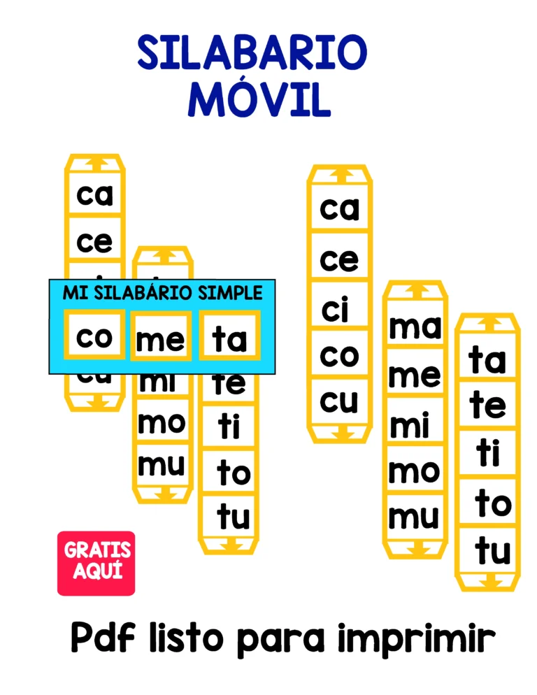 silabario movil para imprimir