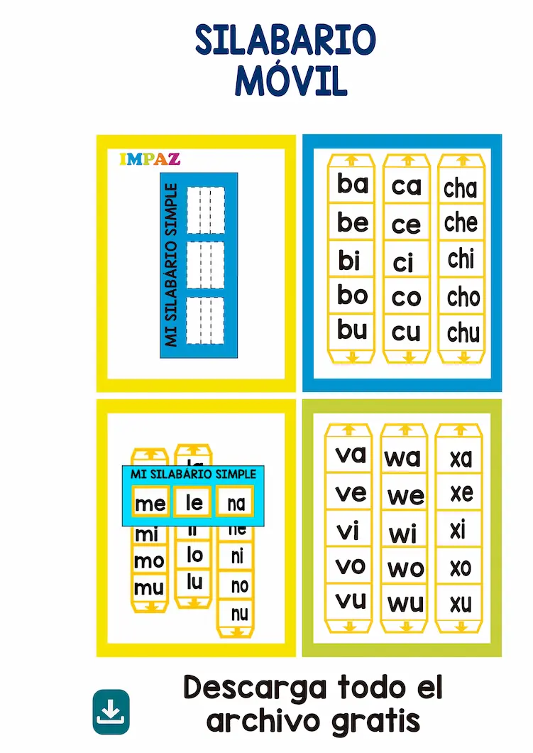 silabario para imprimir pdf