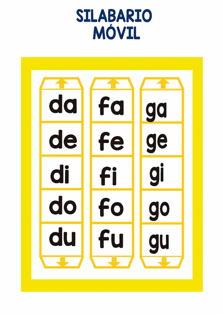 silabario para aprender a leer