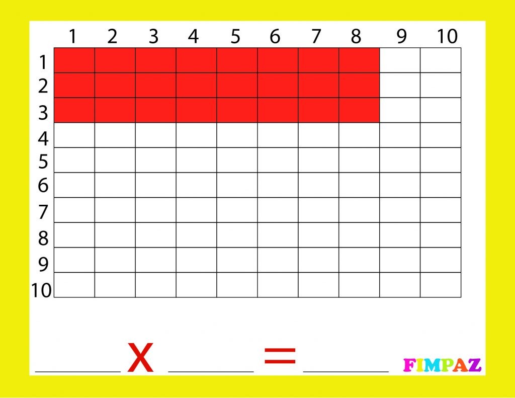 TABLAS DE MULTIPLICAR DEL 2 AL 10 PARA IMPRIMIR