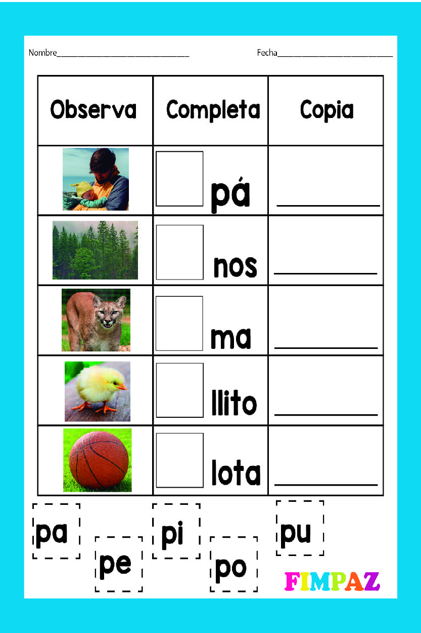LIBRO DE SÍLABAS PARA APRENDER A LEER PDF GRATIS