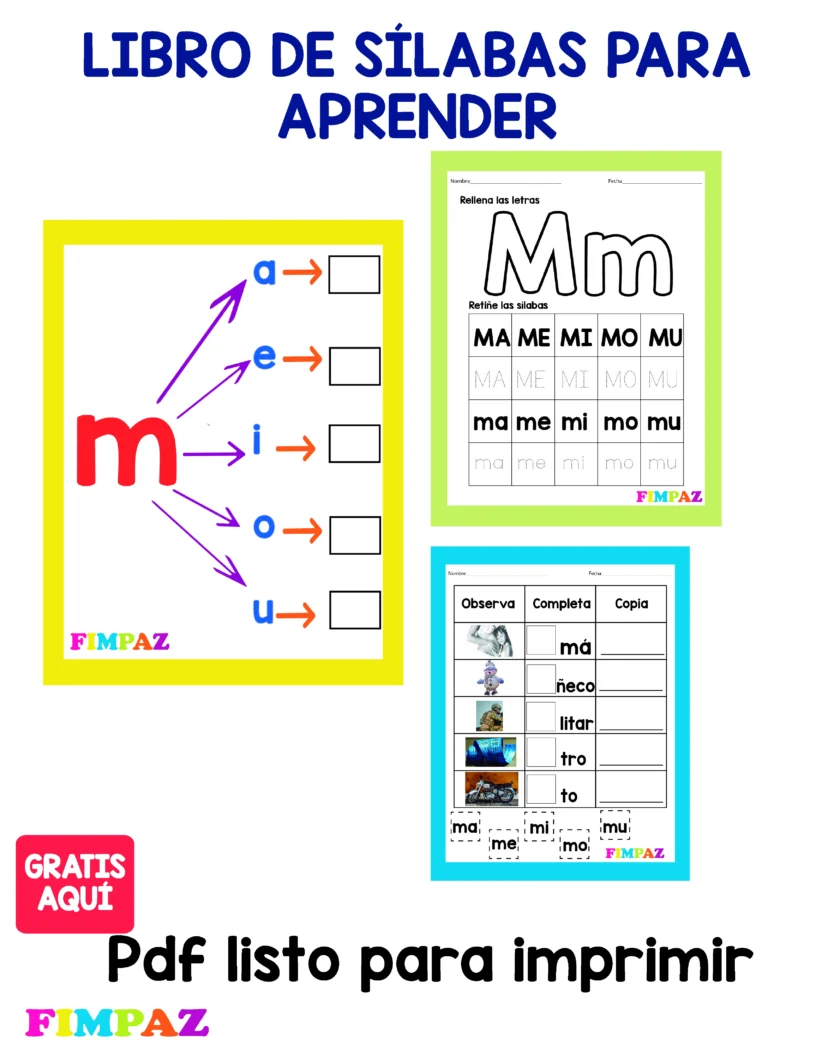 silabas para aprender a leer