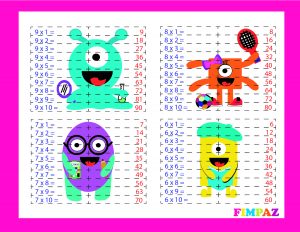Lee más sobre el artículo TABLAS DE MULTIPLICAR DEL 2 AL 10 PARA IMPRIMIR