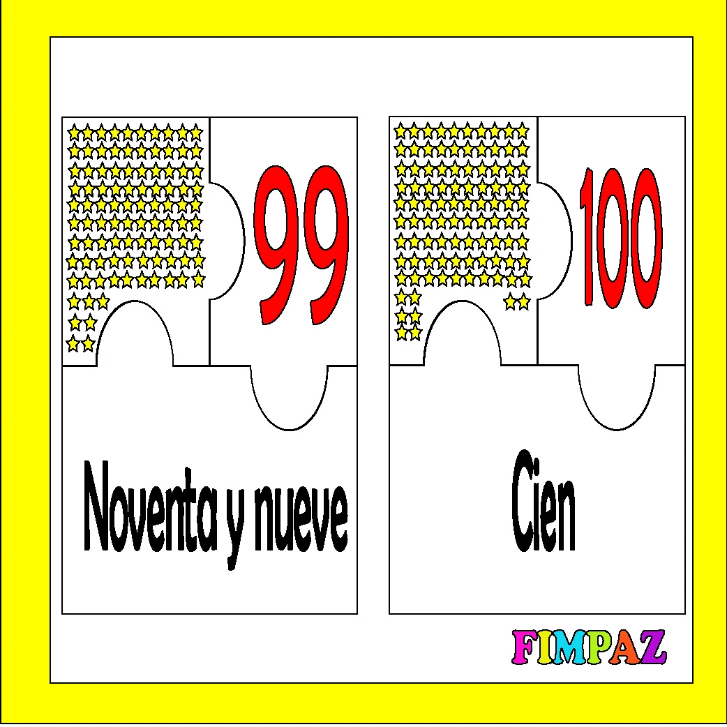 IMPRIMIR ROMPECABEZAS DE NÚMEROS PREESCOLAR