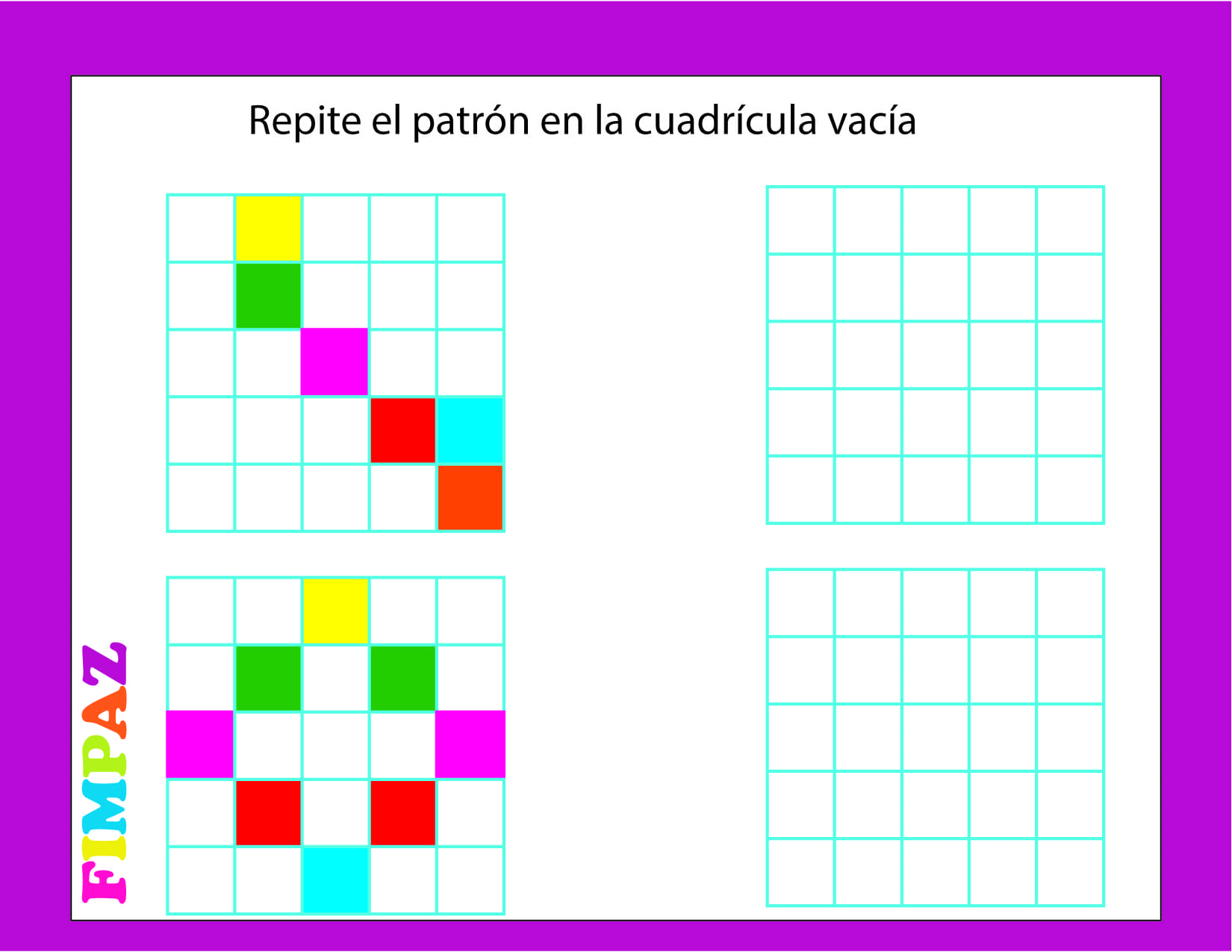 patrones para preescolar