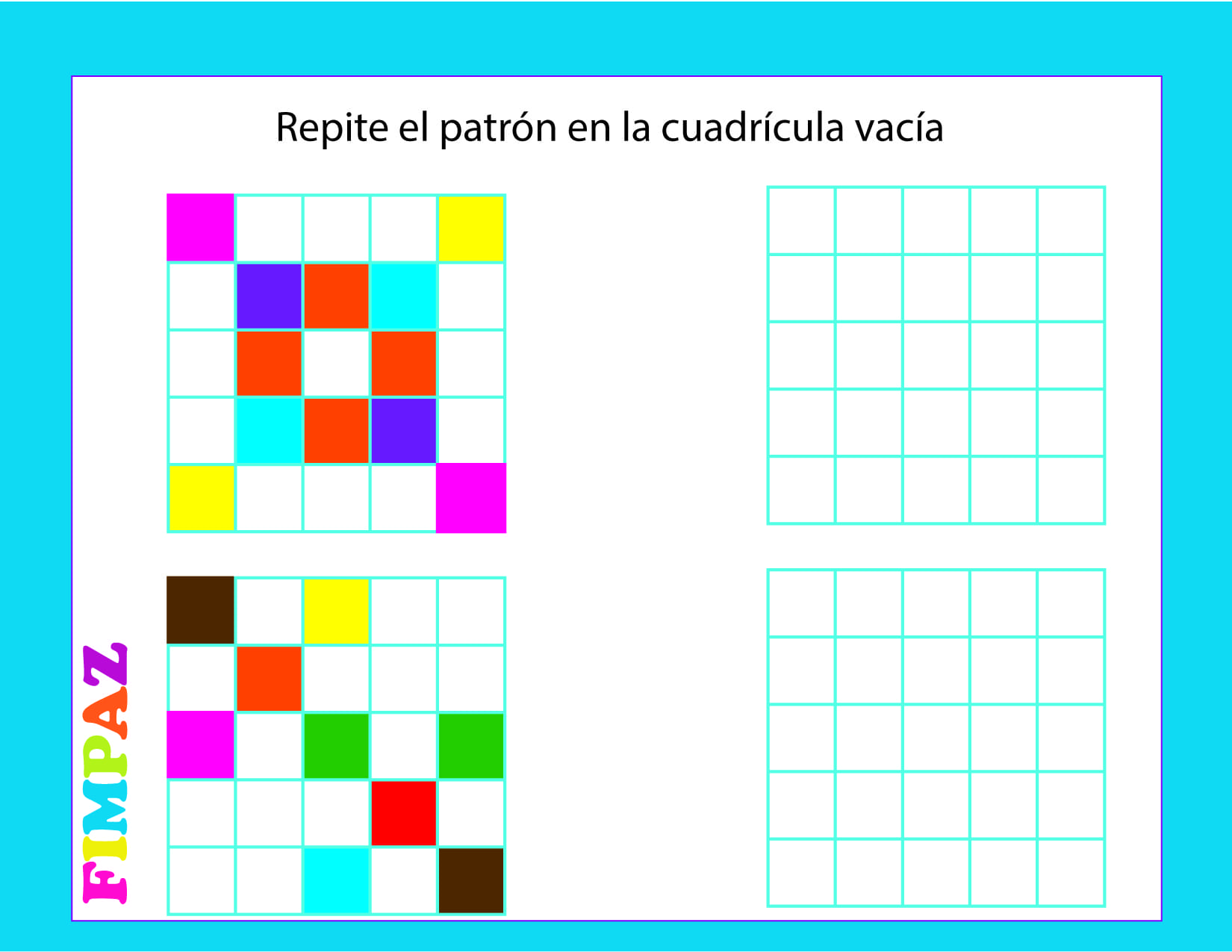 patrones para preescolar