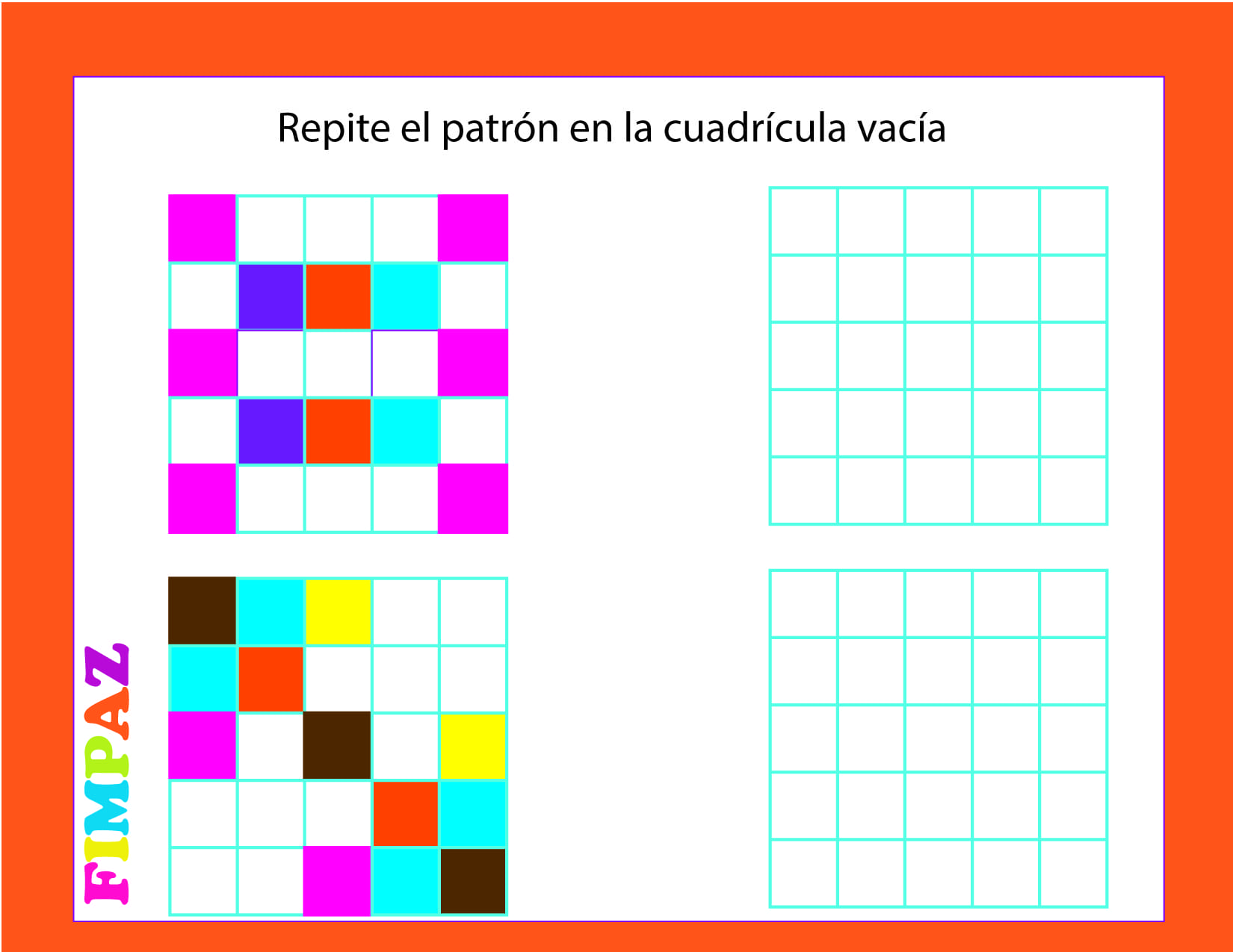 patrones para niños de kinder
