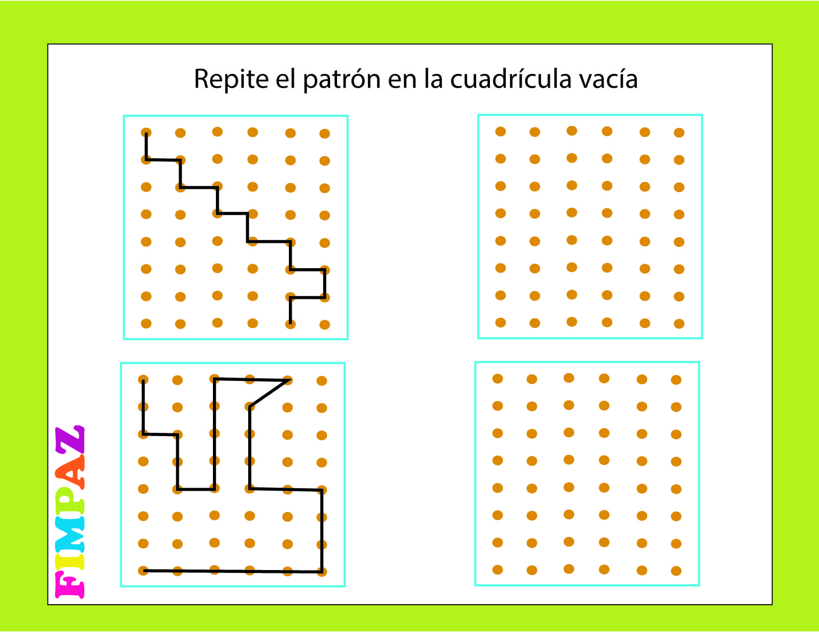 patrones para niños de kinder