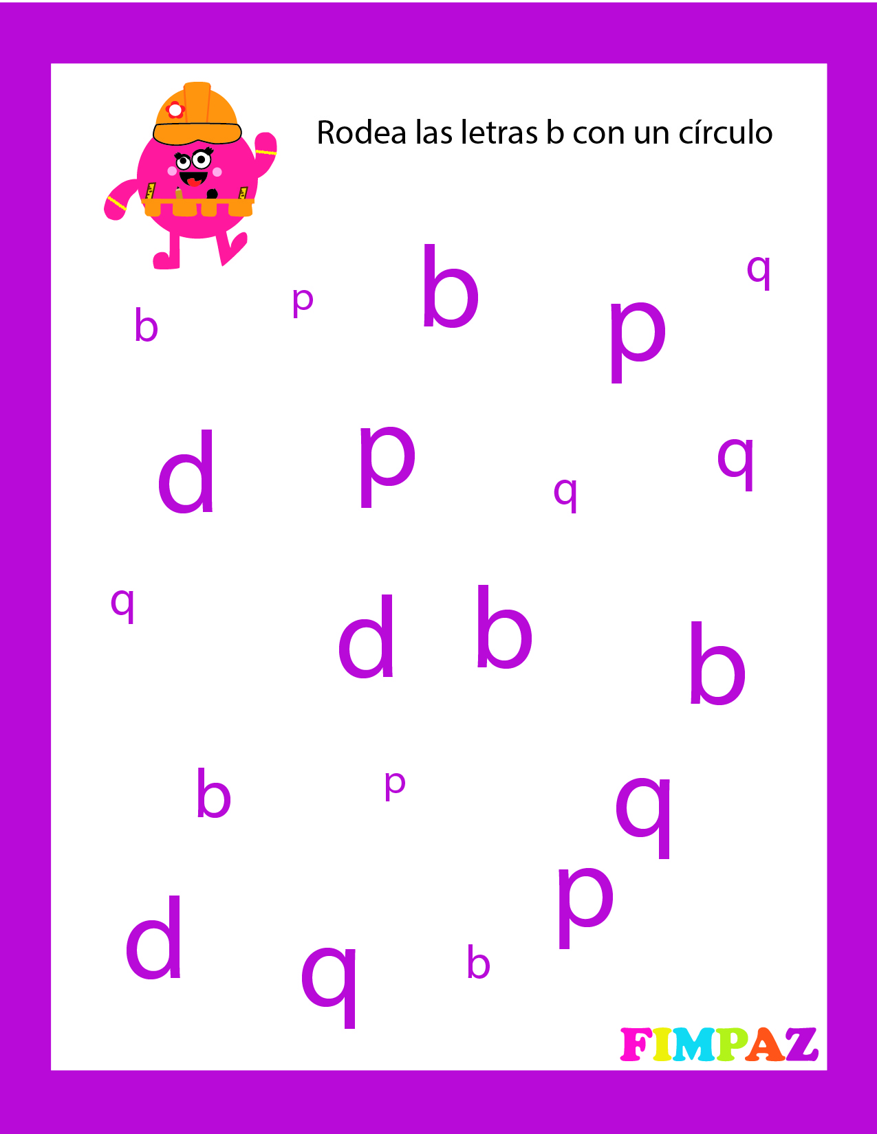 Lee más sobre el artículo ACTIVIDADES PARA DIFERENCIAR LETRA