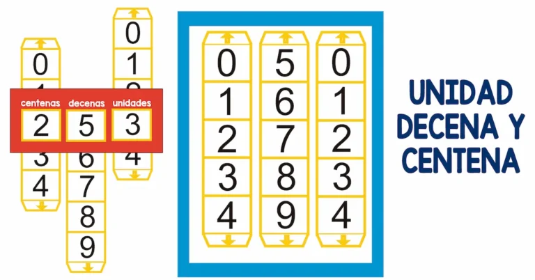 unidad decena y centena