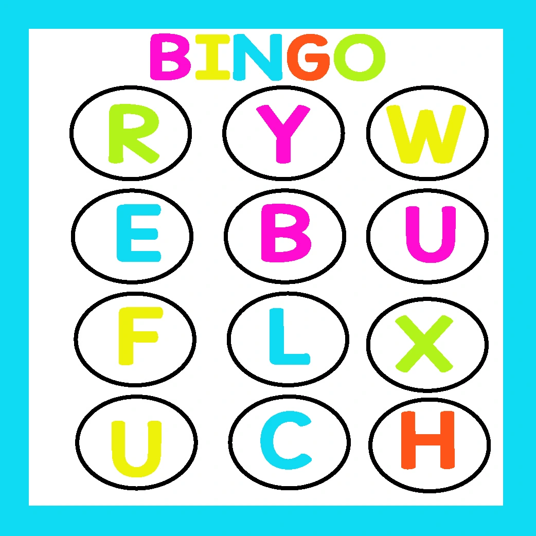 Juego de bingo de letras para imprimir PDF ideal para reforzar el aprendizaje del alfabeto.