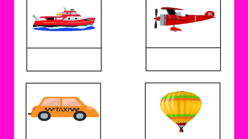 MEDIOS DE TRANSPORTE PARA NIÑOS