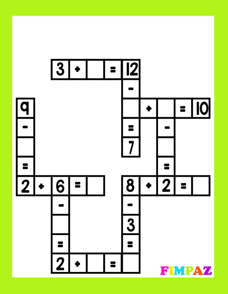 Lee más sobre el artículo CRUCIGRAMAS DE SUMAS Y RESTAS