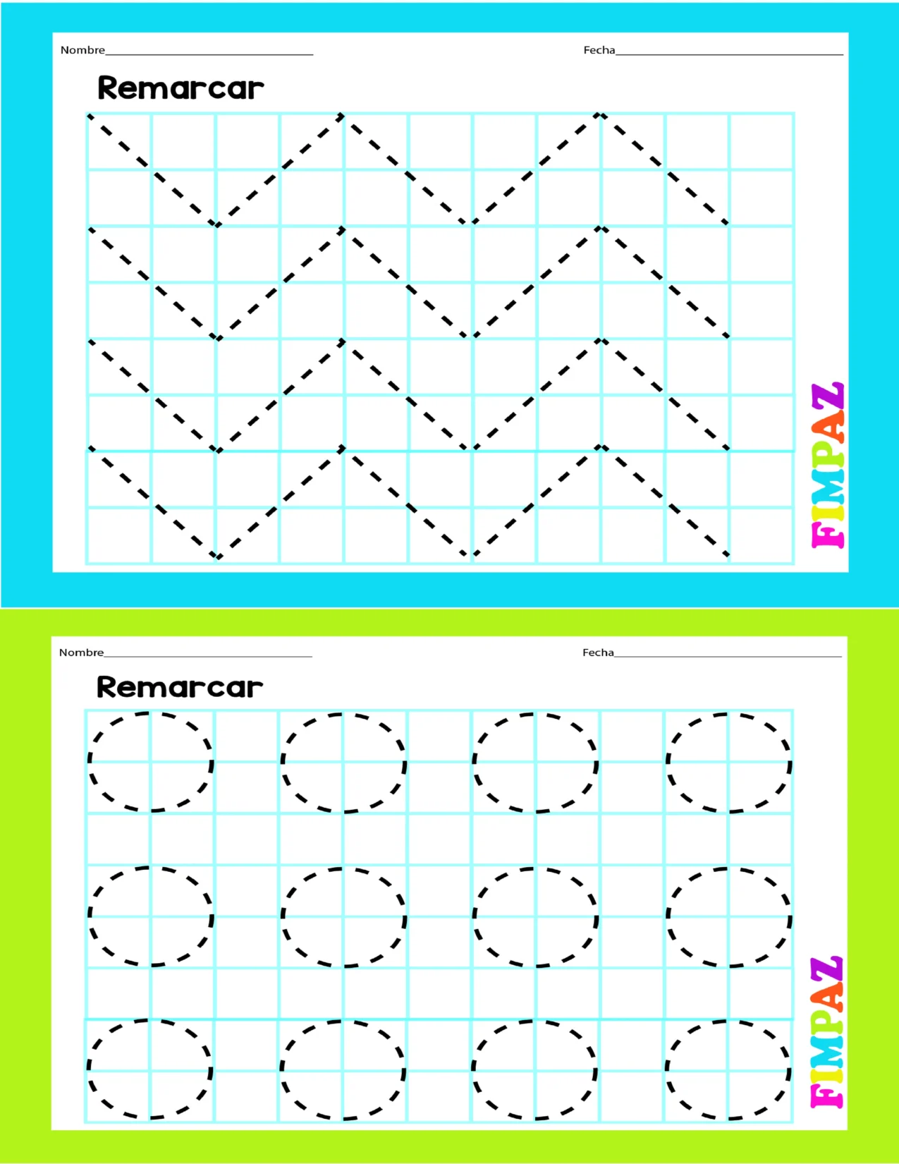 Trazos para mejorar la letra para niños de preescolar y primaria