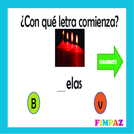 PALABRAS CON B Y V PARA NIÑOS