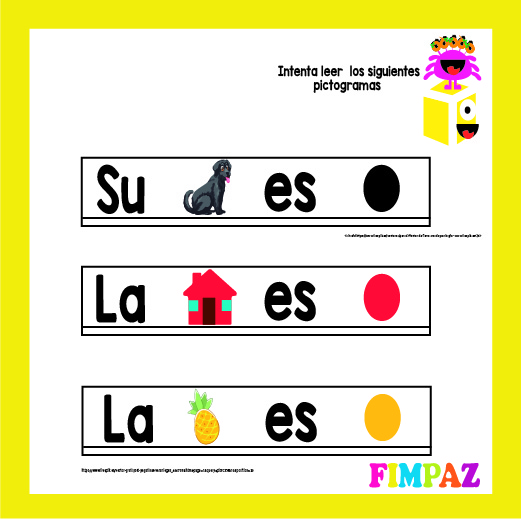 oraciones con pictogramas