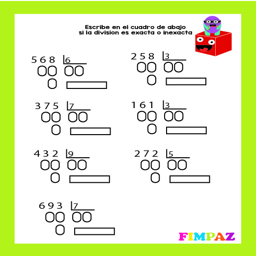 DIVISIONES EXACTAS E INEXACTAS