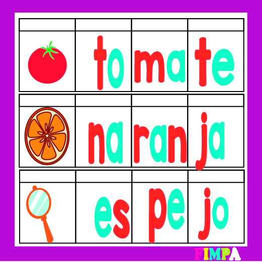 JUEGOS PARA FORMAR PALABRAS